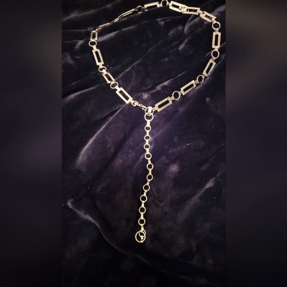 Silver chain Boho belt.